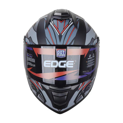 Casco Edge Abatible Steelix Gris Certificado DOT | ECE