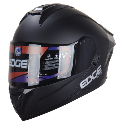 Casco Edge Abatible Solido Certificado DOT | ECE