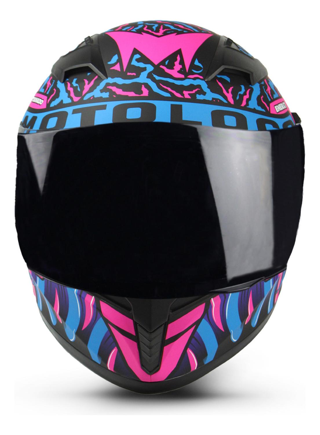 Casco Edge Integral Denver Motoloco Azul Certificado DOT